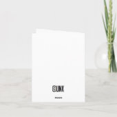 Glück Karte (Rückseite)