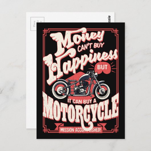 Glück kaufen postkarte (Vorne/Hinten)