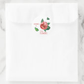 Glück kauft Blume Runder Aufkleber (Tasche)