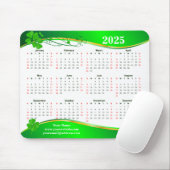 Glück Kleeblatt 2025. Mousepad (Mit Mouse)