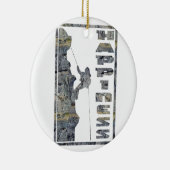 Glück: Klettern Keramikornament (Rechts)