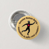 Glück-Knopf Button (Vorne & Hinten)