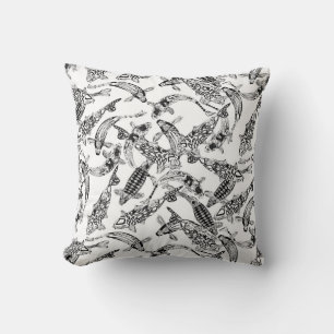 Glück koi mono kissen