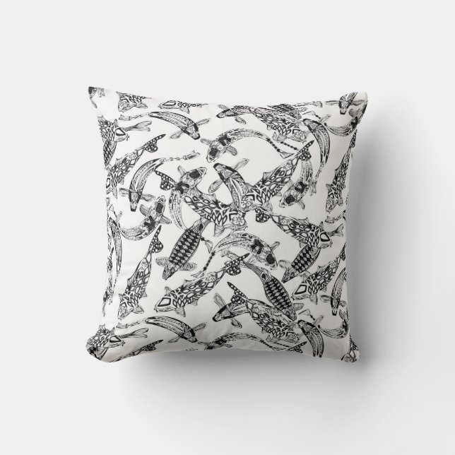 Glück koi mono kissen (Vorderseite)