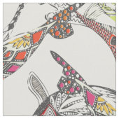 Glück koi off weiß stoff (Nahaufnahme)