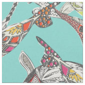 Glück koliblau stoff (Nahaufnahme)