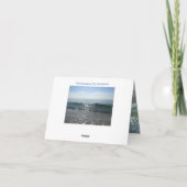 Glück kommt in den Wellen Seas the Day Seascape Karte (Rückseite)