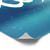 Glück kommt in salzem Wasser Poster (Ecke)