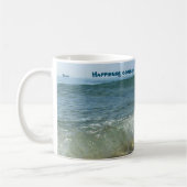 Glück kommt in Waves Breaking Surf Kaffeetasse (Links)