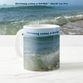 Glück kommt in Waves Breaking Surf Kaffeetasse