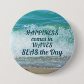 Glück kommt in WAVES Button (Vorderseite)