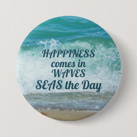 Glück kommt in WAVES Button (Vorderseite)