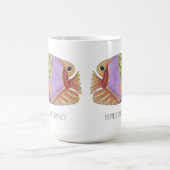 Glück kommt in Waves Fish Tasse (Mittel)