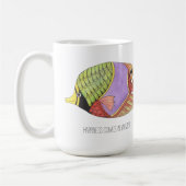 Glück kommt in Waves Fish Tasse (Links)