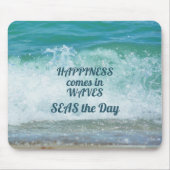 Glück kommt in WAVES SEAS the Day Mousepad (Vorne)