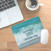 Glück kommt in WAVES SEAS the Day Mousepad