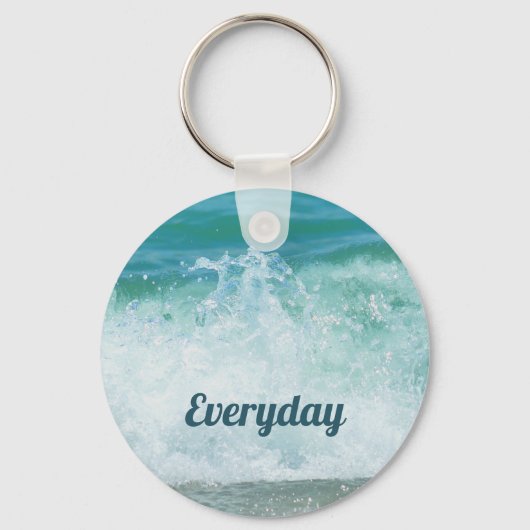 Glück kommt in WAVES Seas the Day Schlüsselanhänger (Rückseite)