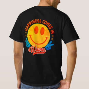 "Glück kommt in Waves", Summer Beach Design, T-Shirt