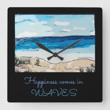 Glück kommt in Wellen der Acrylmauer