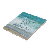 Glück kommt in Wellen, die die Welle brechen Fliese (Seite)