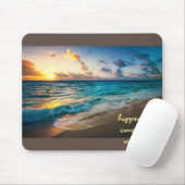 Glück kommt in Wellen Mousepad (Mit Mouse)
