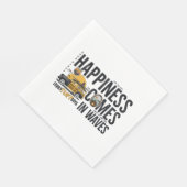 Glück kommt in Wellen Serviette (Ecke)