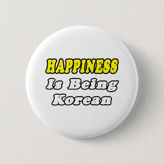 Glück... Koreanisch Button