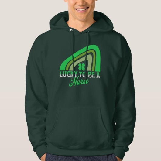Glück, Krankenschwester zu sein | St Patrick's Day Hoodie (Vorderseite)