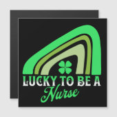 Glück, Krankenschwester zu sein | St Patrick's Day Magnetkarte (Vorne/Hinten)