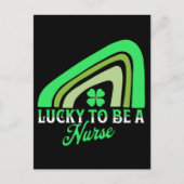 Glück, Krankenschwester zu sein | St Patrick's Day Postkarte (Vorderseite)