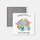 Glück kreischt Personalisiert Magnet (Vorderseite/Rückseite)