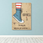 Glück Leinwanddruck (Insitu (Holzboden))