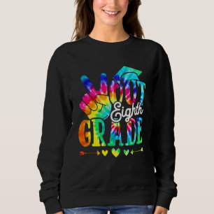 Glück letzten Tag der Schule Frieden aus acht Grad Sweatshirt