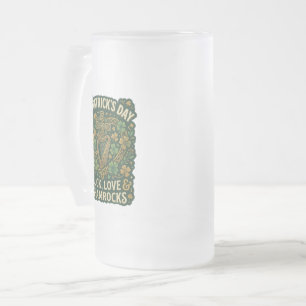 Glück Liebe Shamrocks St. Patrick’s Day Mattglas Bierglas