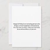 Glück, Liebe und Erfolg wünschen Einladung (Rückseite)