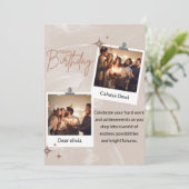 Glück, Liebe und Erfolg wünschen Einladung (Stehend Vorderseite)