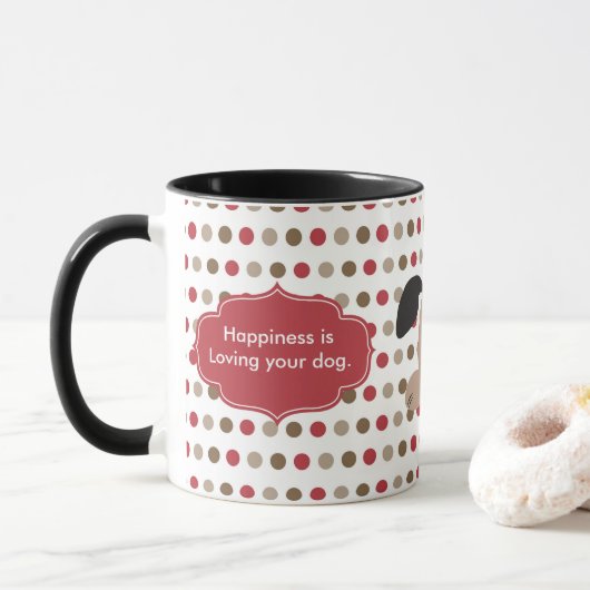 Glück liebt meine Tasse (Mit Donut)