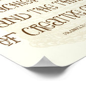 Glück liegt in der Freude an der Verwirklichung -  Poster (Ecke)