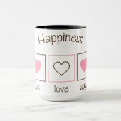 Glück-LiveLiebe-Lachen Tasse (Zentrum)