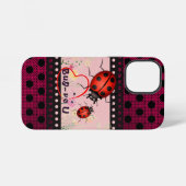 Glück Marienkäfer Ladybug iPhone Hülle (Rückseite (Horizontal))