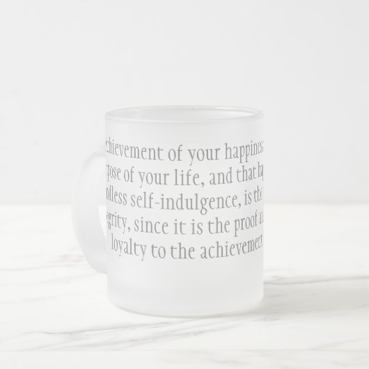 Glück Mattglastasse (Vorderseite Links)