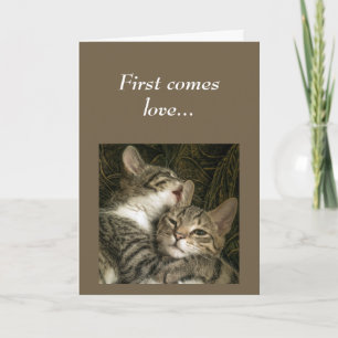Glück mit Jubiläum Lucky Couple Spaß Cats Karte