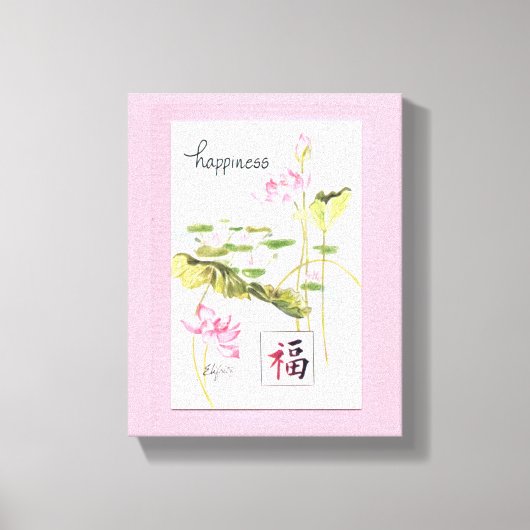 Glück. Mögen wir es alle haben. Leinwanddruck (Vorderseite)