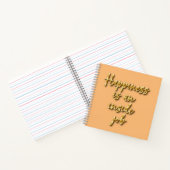 Glück Motivierend SpiralNotebook Notizblock (Innenseite)