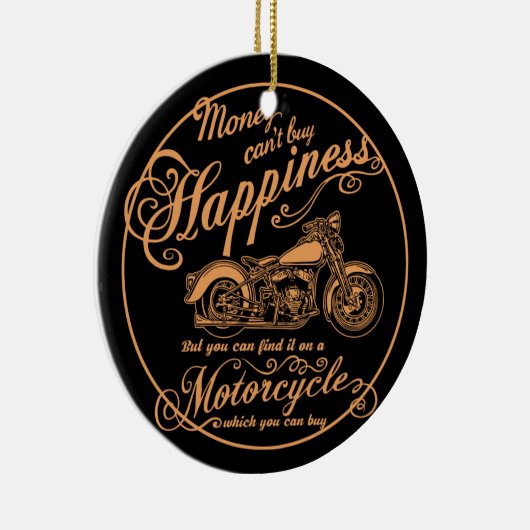 Glück - Motorrad Keramikornament (Rechts)