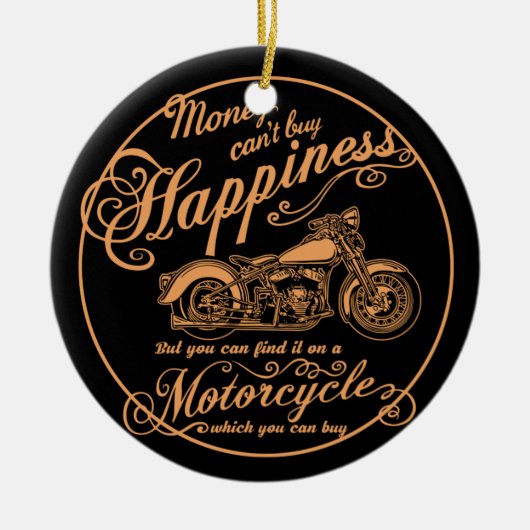 Glück - Motorrad Keramikornament (Vorne)