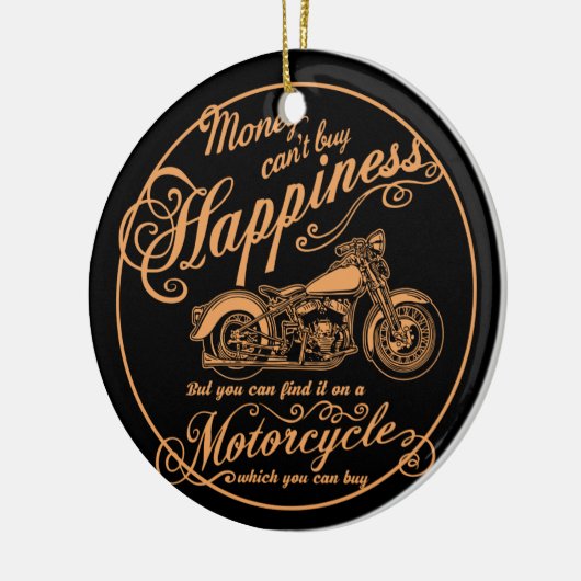 Glück - Motorrad Keramikornament (Links)