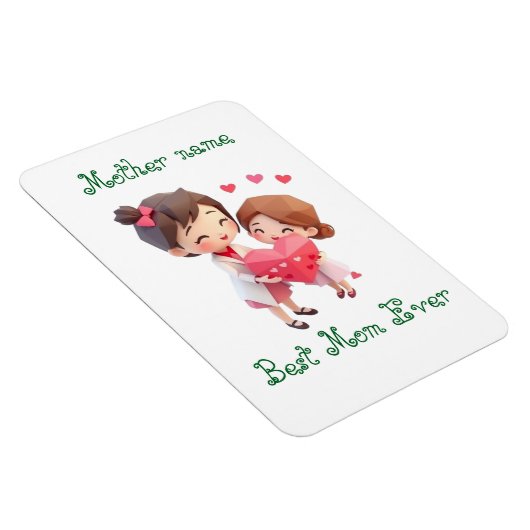 Glück - Muttertag | Beste Mama personalisieren Magnet (Rechte Seite)