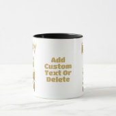 Glück Neues Jahr 2024 Gold Neue Jahre Party Tasse (Zentrum)