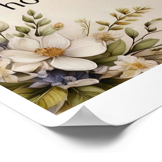 "Glück, nicht an einem anderen Ort - Walt Whitman Poster (Ecke)